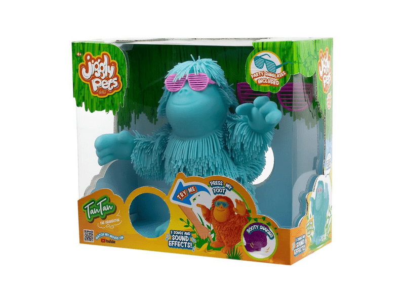 Eolo JIggly Pets Riszáló Állatok, Tantan az orangután, kék (JP008-BL)