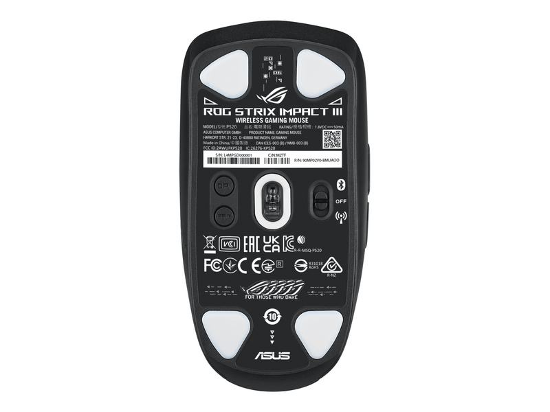 Asus ROG Strix Impact III bežični miš, crne boje