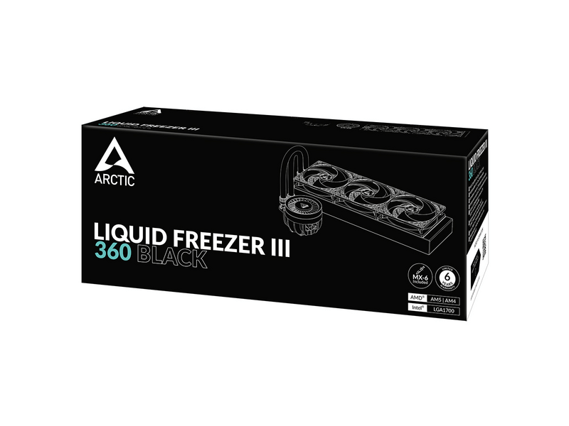 Arctic Liquid Freezer III 360 AIO Processzor vízhűtés, fekete (ACFRE00136A)