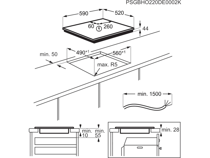 AEG TO64IB00FB Indukcijska ploča za kuhanje