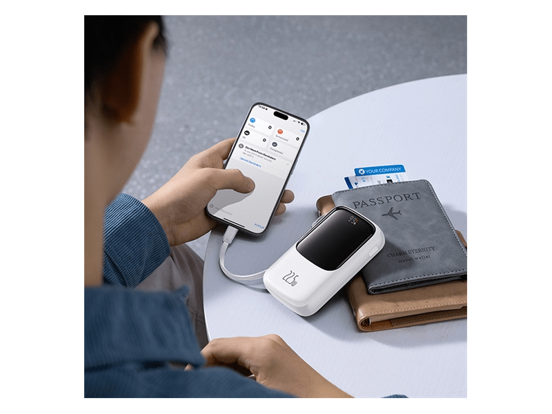 Baseus Qpow Pro+Gyorstöltő Powerbank, 10000 mAh