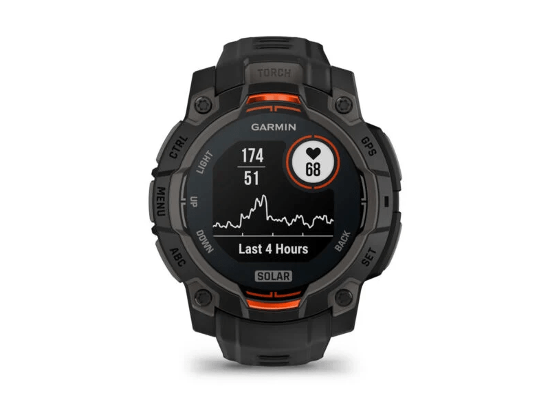 Garmin Instinct 3 Solar okosóra, 45mm, fekete (010-02934-00)