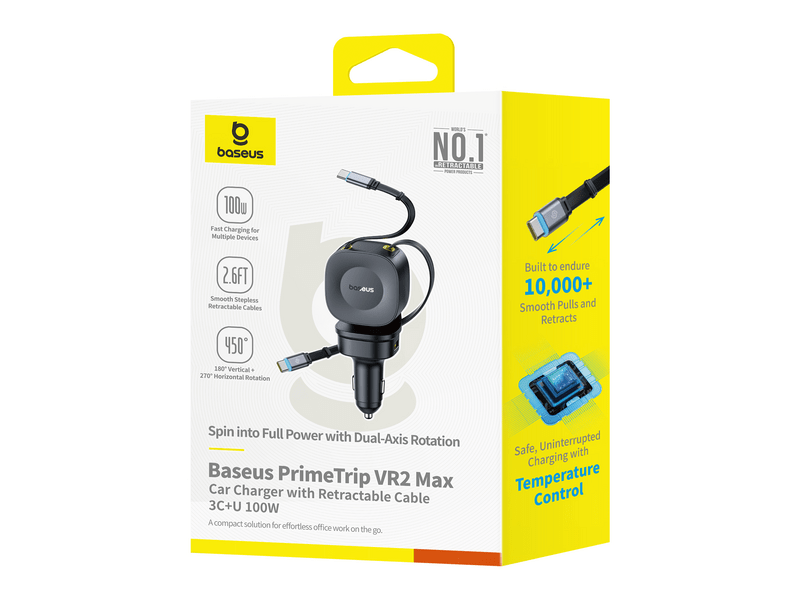 Baseus VR2 Max 100W autós gyorstöltő (C0206601)