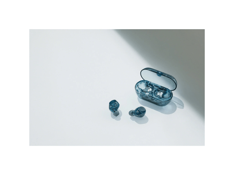 TWS Bluetooth Zajsz.Fülhallgató-Üvegkék