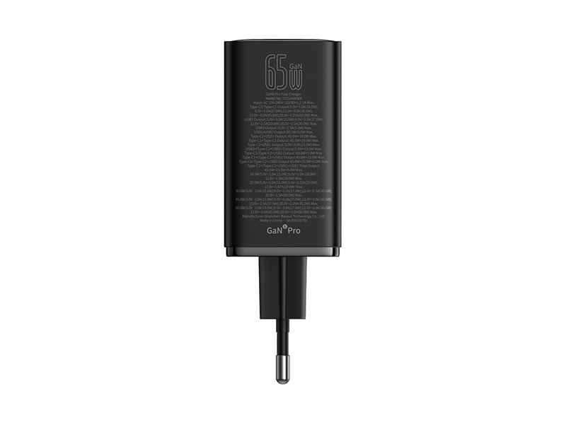Baseus GaN6 Pro hálózati gyorstöltő+ Type-C kábel
