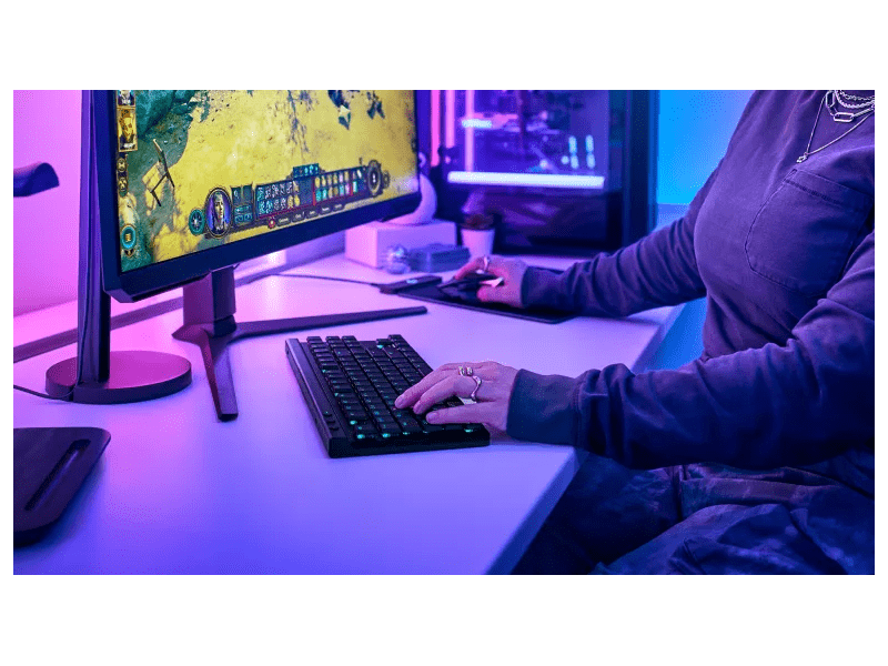 Logitech G515 Lightspeed TKL Billentyűzet, HU, fekete