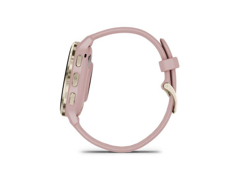Venu 3S rose, cream gold, silicone band
