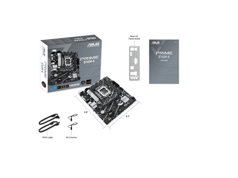 Asus s1700 PRIME B760M-K Alaplap (PRIMEB760MK)