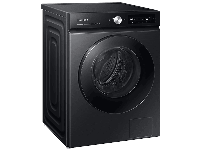 Elöltöltős mosógép,A,11 kg,fekete