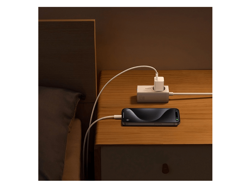 Baseus GaN5 Mini hálózati gyorstöltő 30W, fehér (P1011090221300)