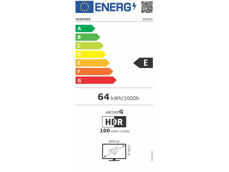 55A6N 4K UHD Smart LED TV