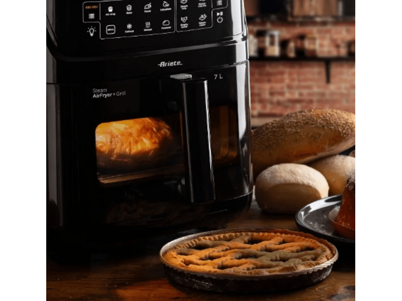 Ariete 4636 Air Fryer Steam forrólevegős sütő, fekete