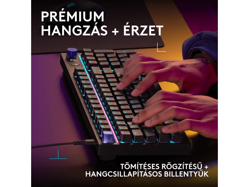 Logitech G316 X Gamer billentyűzet, HU, fekete (920-014204)