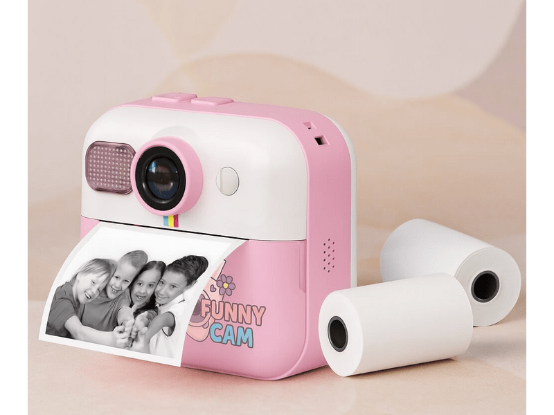 Carneo Funny Cam Mini Fényképezőgép, rózsaszín