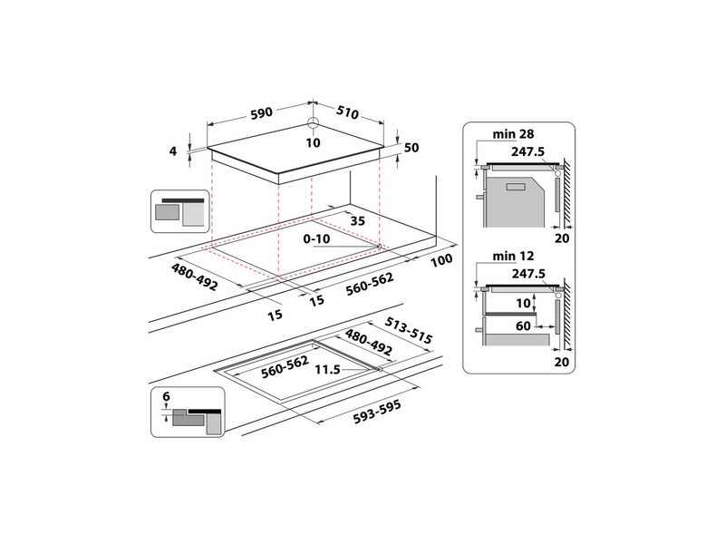 Whirlpool WB S2560 NE BM Indukciós főzőlap