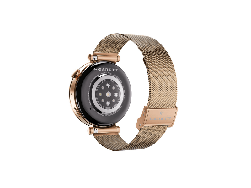 Garett Rose Gold Mesh acél női okosóra