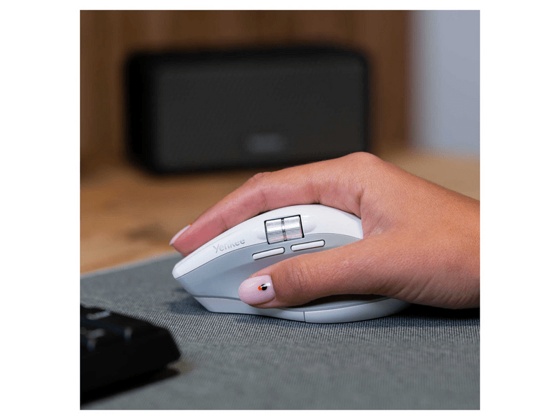 Yenkee YMS 2095W SPIN Vezeték nélküli egér, fehér (45029728)