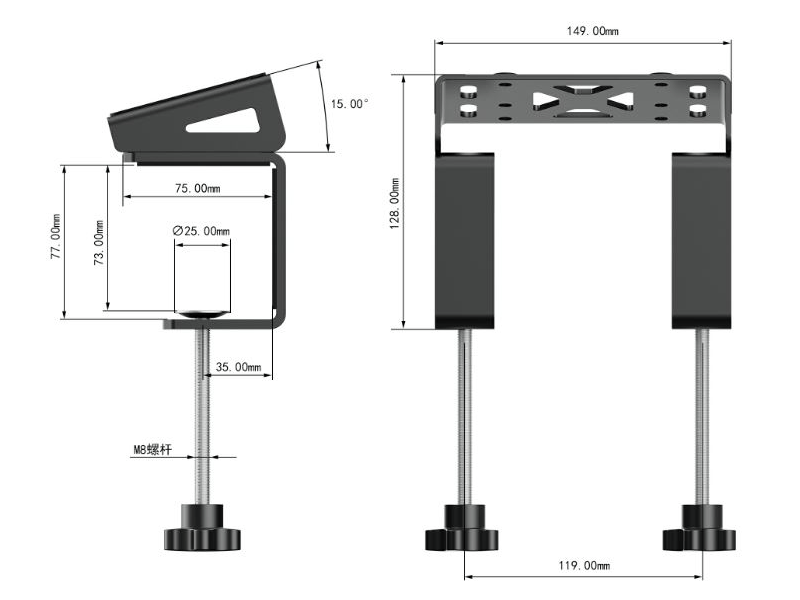Moza Racing Asztali bilincs (RS12)