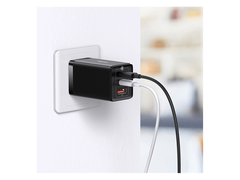 Baseus GaN5 Pro hálózati gyorstöltő, 65W (CCGP120201)