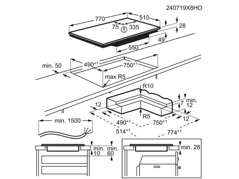 AEG TH85IH50IB SensePro® 9000 Indukciós főzőlap
