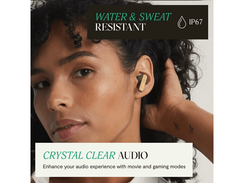 Marley Little Bird True Wireless Fülhallgató, zöld (EM-JE123-GR)