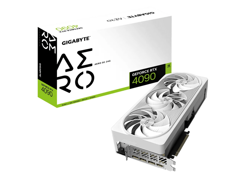 GIGABYTE GeForce RTX 4090 AERO OC 24G (GV-N4090AERO OC-24GD) Videokártya