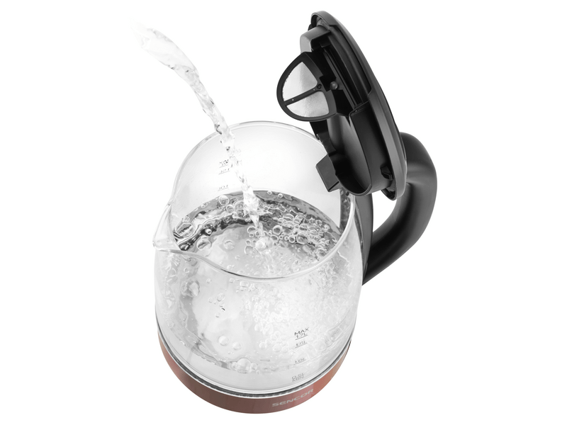 Sencor SWK 7401RD Vízforraló 1,7 L, üveg/piros