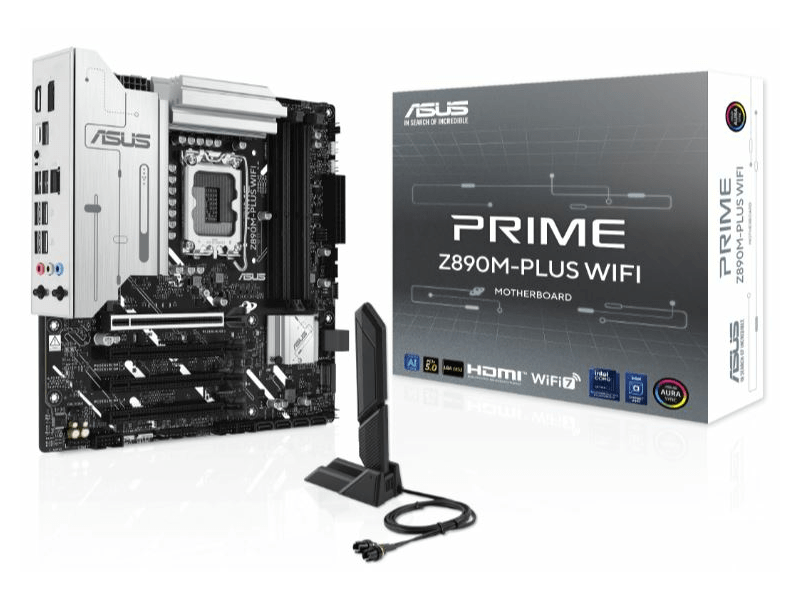 Intel Z890 alaplap, LGA1851, 4x DDR5, 19