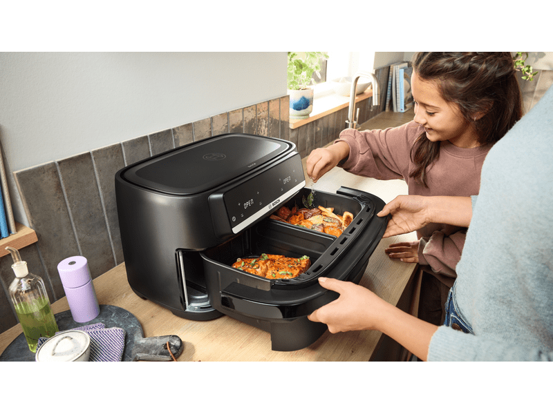 Bosch MAFD490B7 Serie 4 Kétzónás Airfryer, fekete