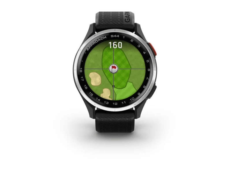 Garmin Approach S44 Okosóra, ezüst/fekete (010-03009-00)