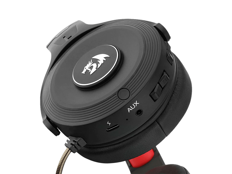 Redragon Pelops Pro 2.4G Vezeték nélküli Gaming Headset, fekete