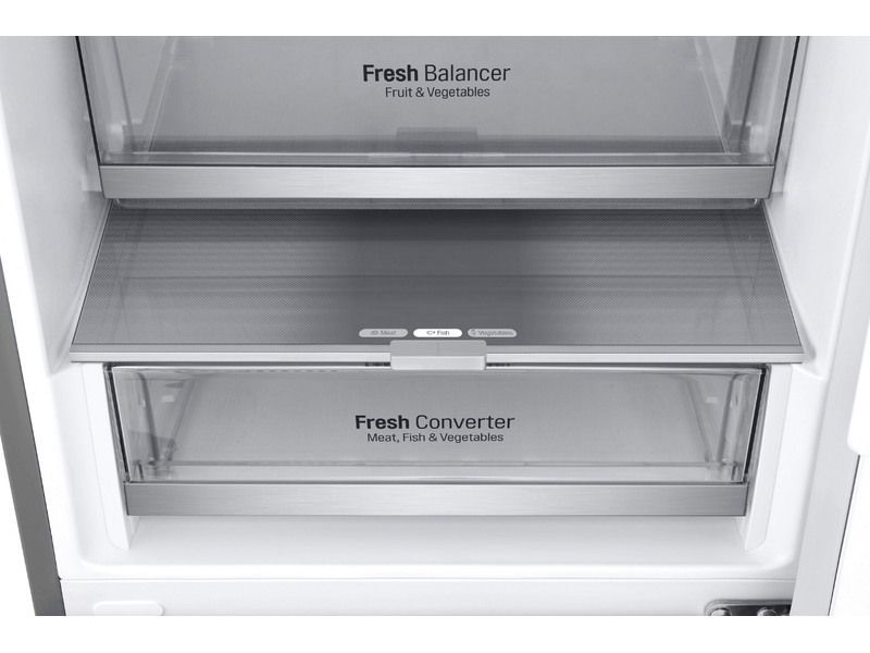 LG GBV7280AMB Alulfagyaztós hűtőszekrény