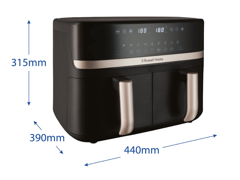 Russell Hobbs 27680-56 SatisFry duplakosaras airfryer, 9L