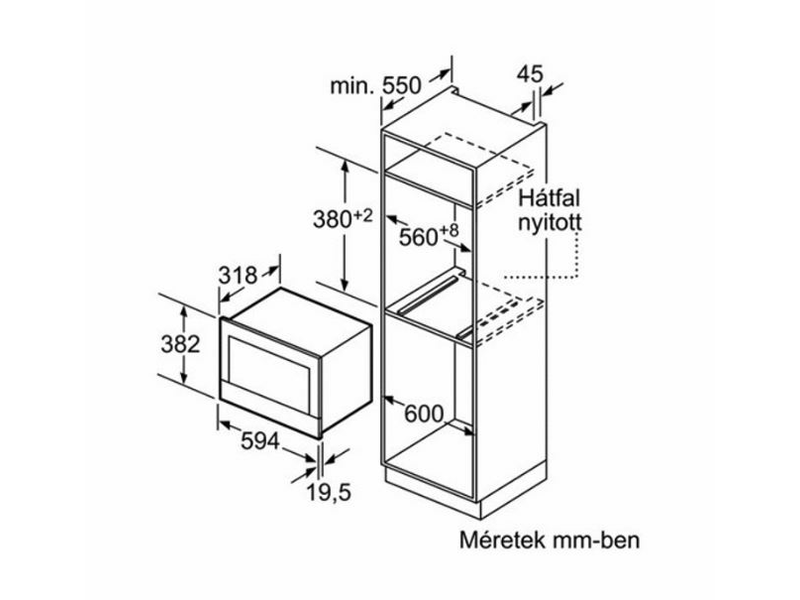 Bosch HBG676ES6 Beépíthető sütő+ Bosch PIF645HB1E Beépíthető indukciós főzőlap+ Bosch BFL634GS1 Beépíthető mikrohullámú sütő