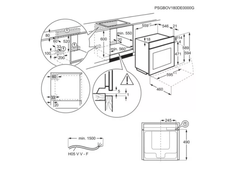 Electrolux EOB8S39X Beépíthető sütő