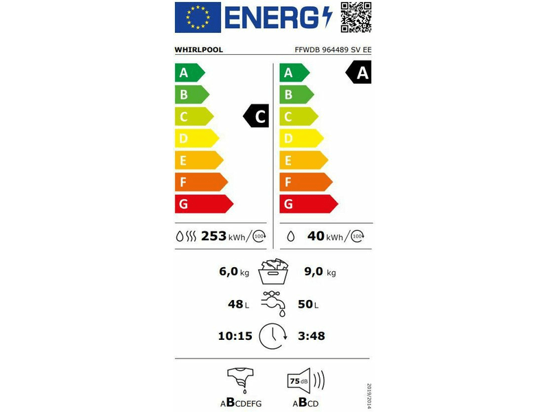 Whirlpool FFWDB 964489 SVE Mosó-szárítógép