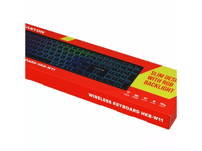 Canyon CNS-HBTK11B Billentyűzet, fekete