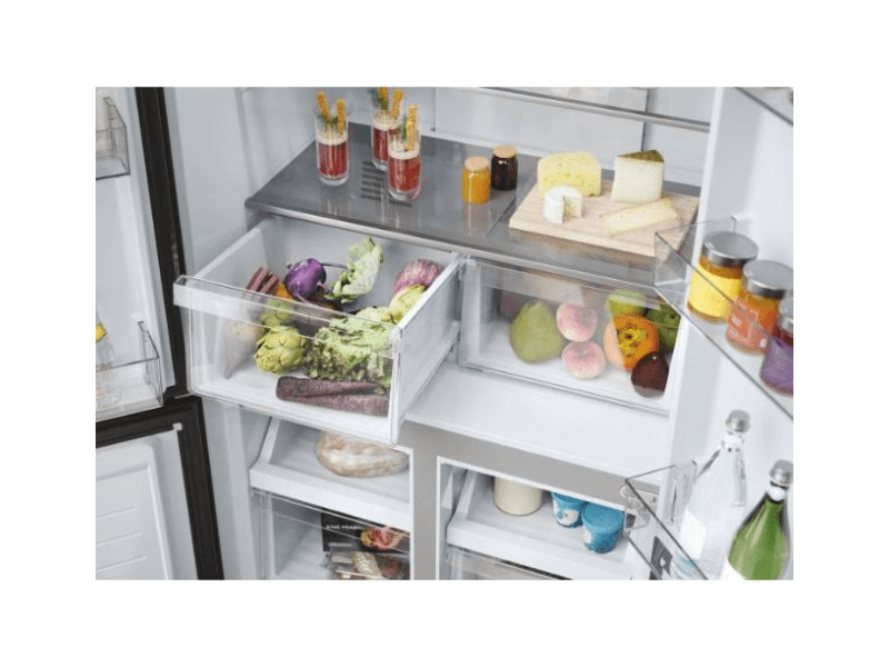 Haier HCR3818ENMM Cube 83 Series 3 Hűtőszekrény, inox