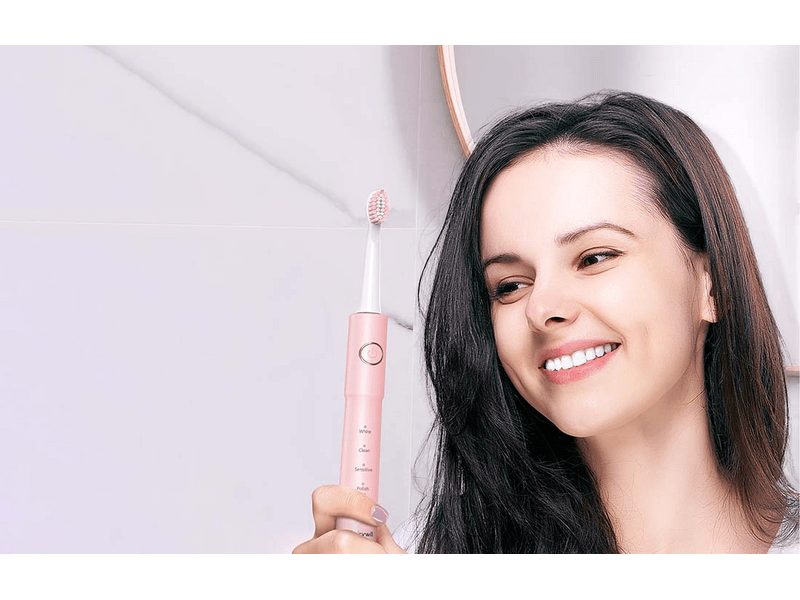 FairyWill FW-E11 Szónikus fogkefe készlet, Rózsaszín