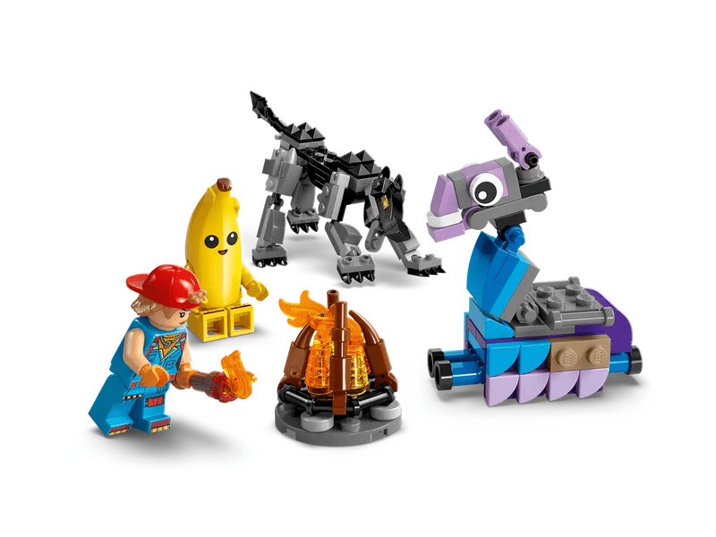 LEGO® Fortnite® Peely és Sparkplug táborhelye (77075)