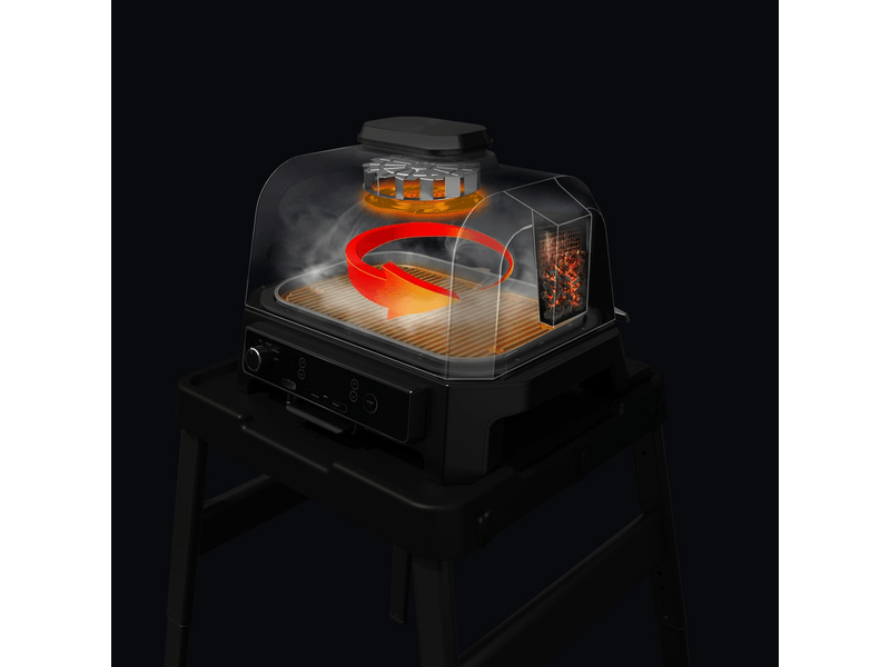 Woodfire Pro XL,kültéri grill,fekete