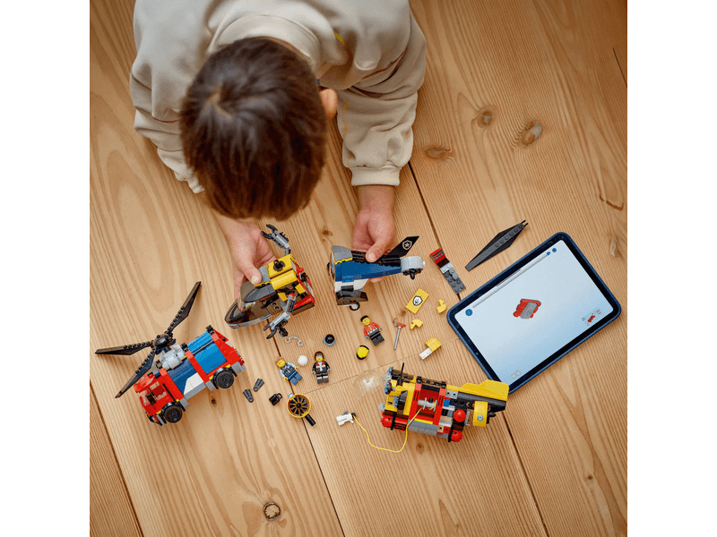LEGO® City Helikopter, vatrogasno vozilo i podmornica u jednom paketu (60462)