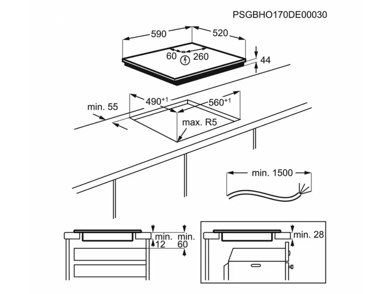 AEG BES33111XM Beépíthető sütő + AEG IKB64301FB Beépíthető indukciós főzőlap
