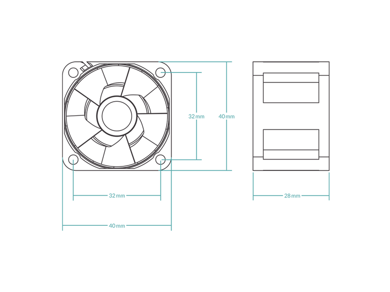 Arctic S4028-15K Szerverhűtő Ventilátor 40mm , 5db