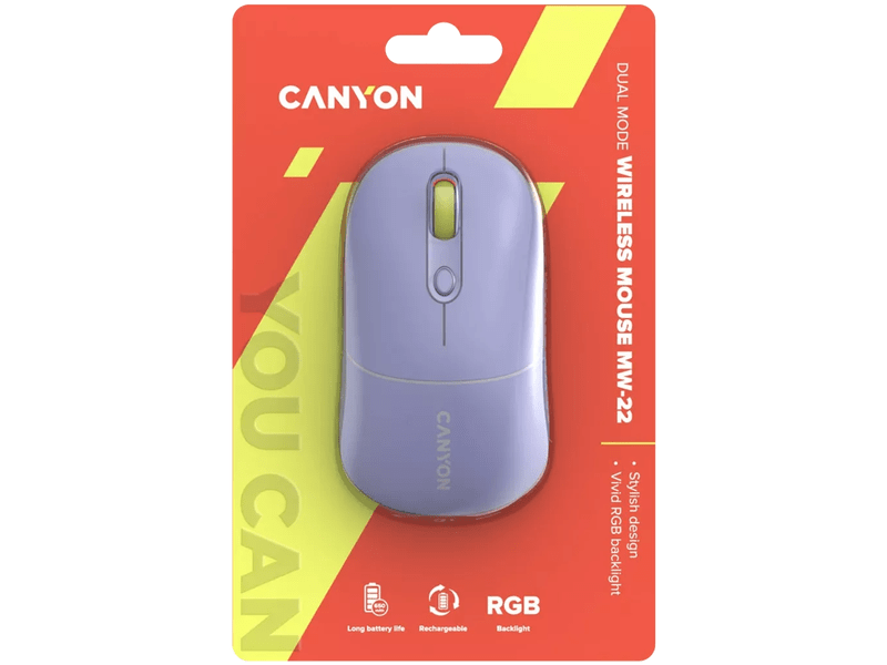 Canyon MW-22 vezeték nélküli egér Lila