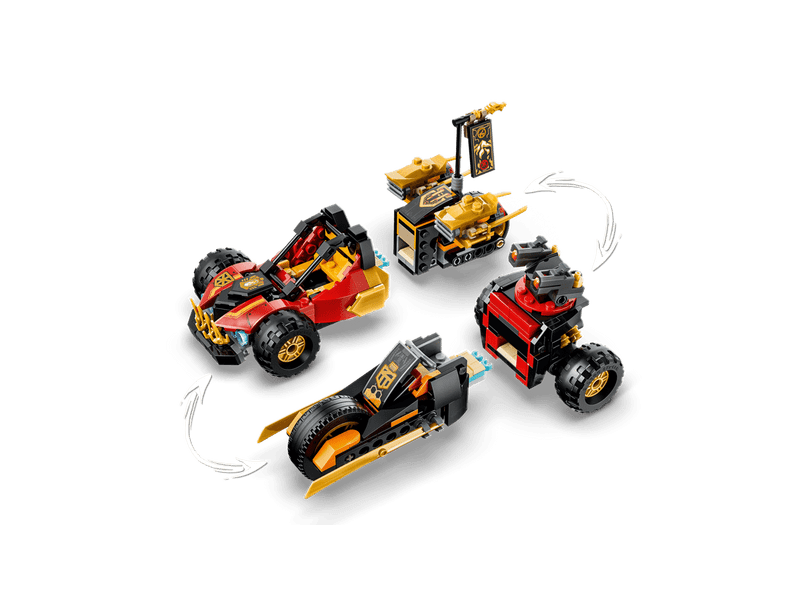LEGO® Ninjago® Kai és Cole kombinálható járművei (71864)