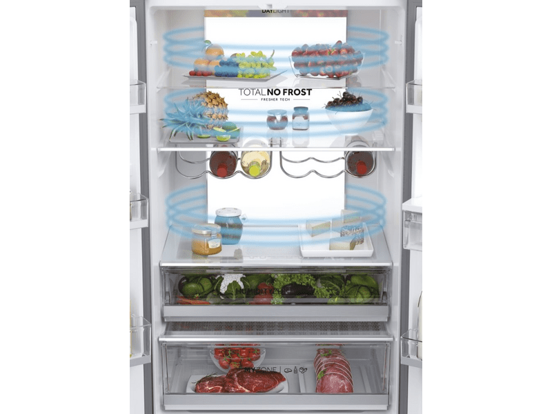 Haier HFW7720ENMB Alulfagyasztós kombinált hűtőszekrény