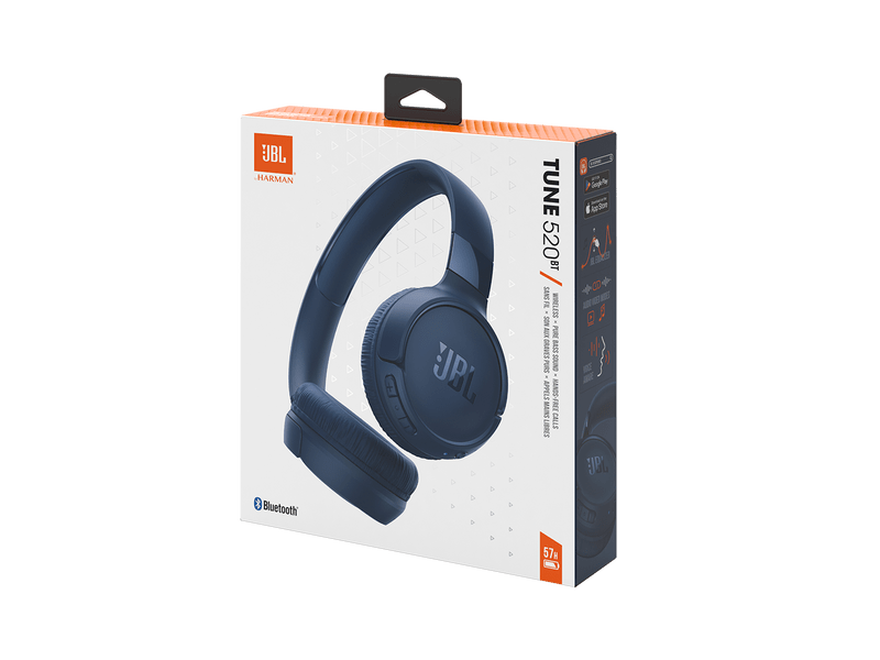 JBL Tune 520 vezeték nélküli fejhallgató, kék