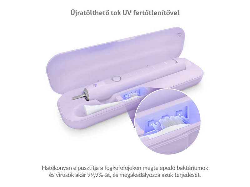 TrueLife SonicBrush Clean70 UV Lavender Elektromos fogkefe