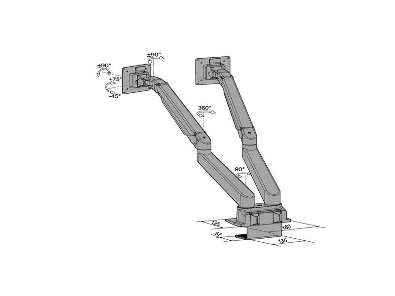 Multibrackets,lift,a.konzol,dual,15-32